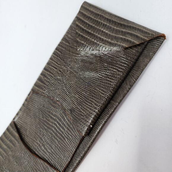 Antique Vintage Handmade Genuine Leather Belt Wallet - Picture 6 of 12